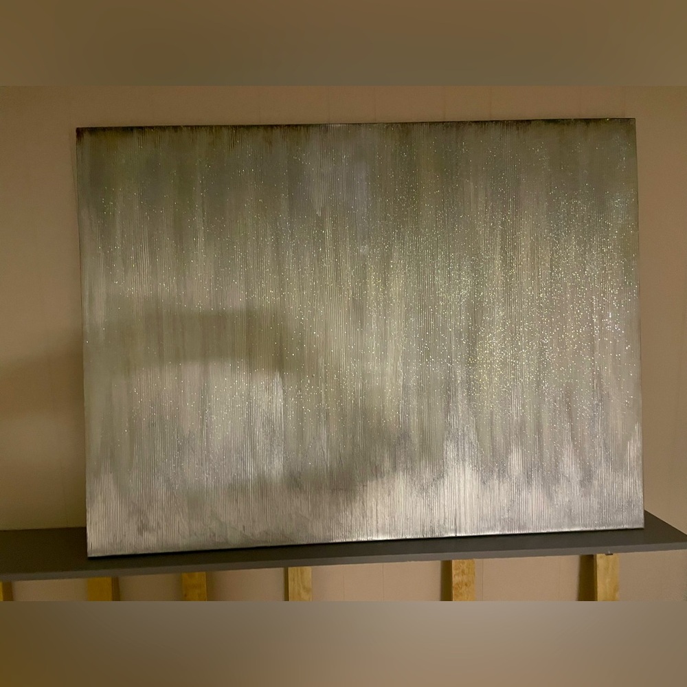 Wall art. About 3x2 very lightweight sparkly. Wire on backside EUC - sequins